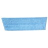 18in Wet Mop Pad - Blue - Trapezoid - Fold Over - Hook and Loop Fastener